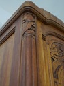 F75196: Antique French Art Nouveau Marble Top Buff