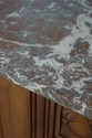 F75196: Antique French Art Nouveau Marble Top Buff