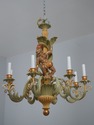 F75259: Italian Whimsical Monkey Motif Chandelier