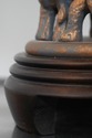 F75245: Stunning Metal Elephant Toleware Lamp w. S