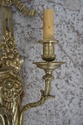 F61838EC: Pair French Louis XV Style Brass Candela