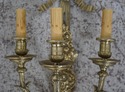 F61838EC: Pair French Louis XV Style Brass Candela