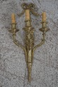 F61838EC: Pair French Louis XV Style Brass Candela