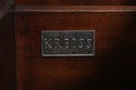 70315: KREISS Leather Surface Mahogany Modern Cons