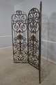 70267: Wrought Iron 3 Panel Room Divider