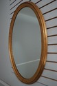 70322: LABARGE Mid Century Modern Gold Oval Wall M