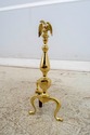 F70365: Pair Of Brass Eagle Top Federal Style Fire