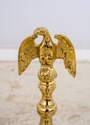 F70365: Pair Of Brass Eagle Top Federal Style Fire