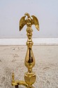 F70365: Pair Of Brass Eagle Top Federal Style Fire