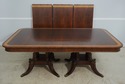 L65584EC: HENREDON Banded Figural Mahogany Dining 