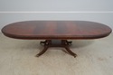 L65975EC: HENREDON Oblong Figural Mahogany Dining 