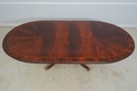 L65975EC: HENREDON Oblong Figural Mahogany Dining 