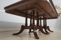 L65584EC: HENREDON Banded Figural Mahogany Dining 