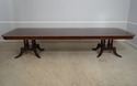 L65584EC: HENREDON Banded Figural Mahogany Dining 