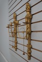 65996EC: Pair FRIEDMAN BROTHERS Gold Wall Sconces