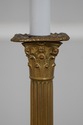 F65987EC: Pair Brass Neoclassical Style Column Tab