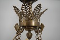 F65771EC: French Regency Style 4 Arm Brass Chandel