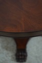 L70379: HENREDON Mahogany Round Lion Claw Pedestal