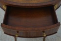 L70390: MAITLAND SMITH Mahogany Leather Top Occasi