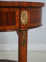 L70390: MAITLAND SMITH Mahogany Leather Top Occasi