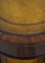 L70390: MAITLAND SMITH Mahogany Leather Top Occasi