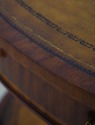 L70390: MAITLAND SMITH Mahogany Leather Top Occasi