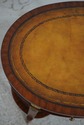 L70390: MAITLAND SMITH Mahogany Leather Top Occasi