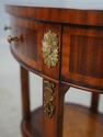 L70390: MAITLAND SMITH Mahogany Leather Top Occasi
