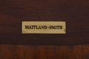 L70390: MAITLAND SMITH Mahogany Leather Top Occasi