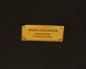 L70390: MAITLAND SMITH Mahogany Leather Top Occasi