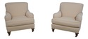 L70356: Pair Of WESLEY HALL Overstuffed Lounge Arm
