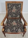 L70406: Pair Of Louis XVI Style Gilded Wood Armcha