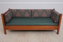 70019: STICKLEY Mission Oak Leather Seat Sofa Sett