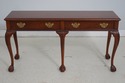 75220: BAKER Ball & Claw Walnut 2 Drawer Sofa Tabl