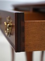 75220: BAKER Ball & Claw Walnut 2 Drawer Sofa Tabl