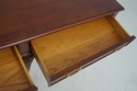 75220: BAKER Ball & Claw Walnut 2 Drawer Sofa Tabl