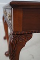 75220: BAKER Ball & Claw Walnut 2 Drawer Sofa Tabl