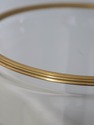 LF75294: Pair DECORATIVE CRAFTS Brass & Glass Hurr
