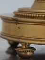 LF75294: Pair DECORATIVE CRAFTS Brass & Glass Hurr