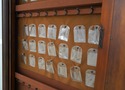 75268: HOOKER Mirrored Door Wall Standing Jewelry 