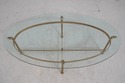 75306: LABARGE Modern Regency Brass & Glass Coffee