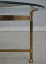 75306: LABARGE Modern Regency Brass & Glass Coffee
