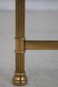 75306: LABARGE Modern Regency Brass & Glass Coffee