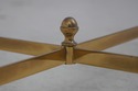 75306: LABARGE Modern Regency Brass & Glass Coffee