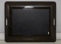 75304: Bamboo Form Faux Tortoise Shell Tray Top Co