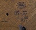 75289: STICKLEY Mission Oak Floor Lamp w. Slag Gla