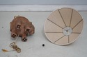 F75246: Terra Cotta Ban Chiang Style Elephant Lamp