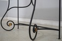 75297: Wrought Iron & Brass Base Milk Glass Top Co