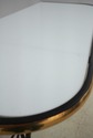 75297: Wrought Iron & Brass Base Milk Glass Top Co