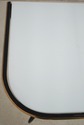 75297: Wrought Iron & Brass Base Milk Glass Top Co